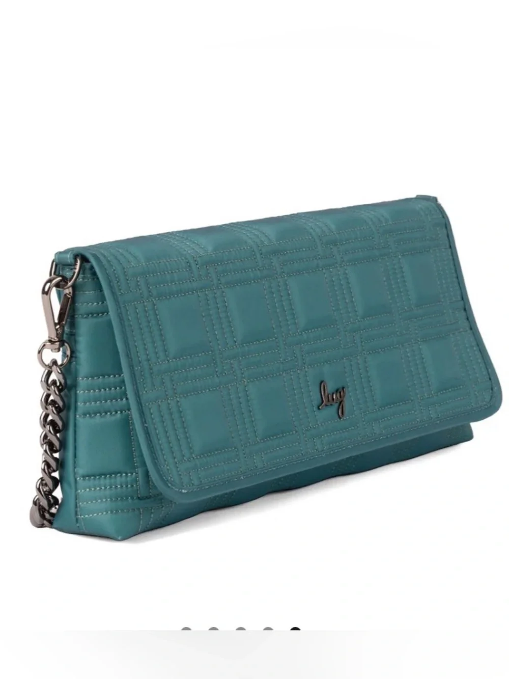 Lug Strut Shoulder Bag NWT Lagoon Teal W/Chain Strap